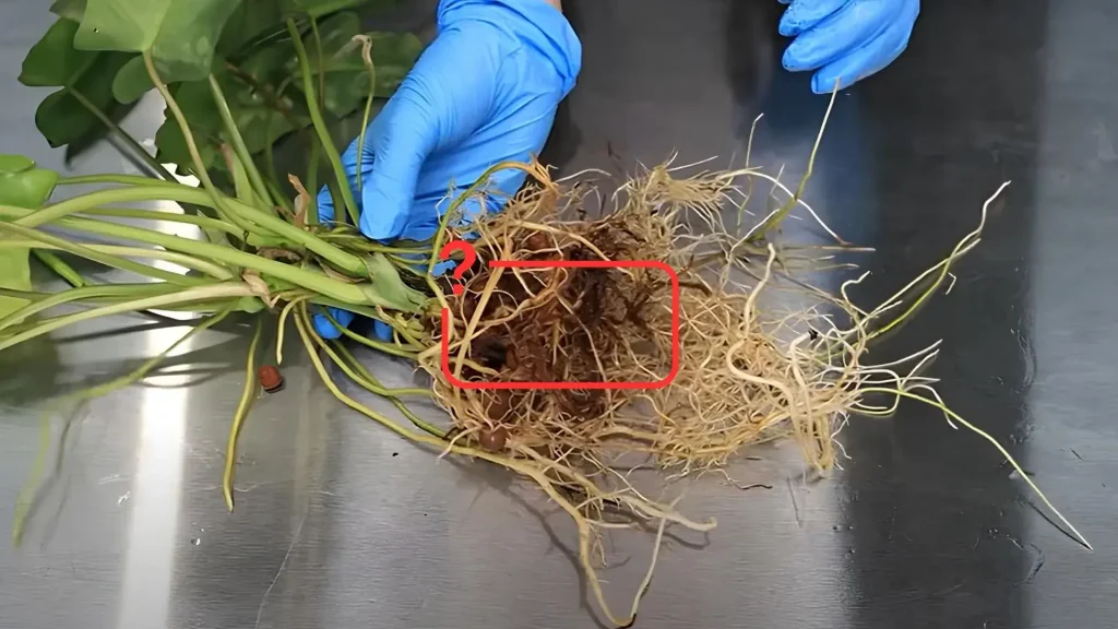 Rinse in water Root Rot in Houseplants